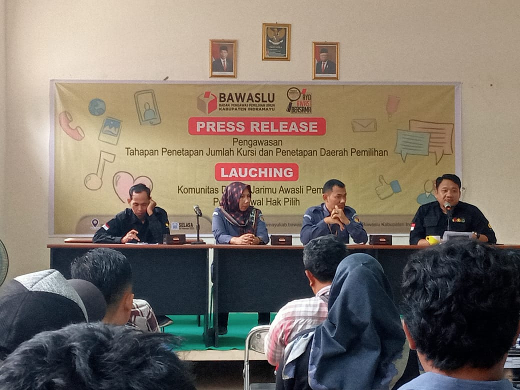 Bawaslu Indramayu Resmi Launching Komunitas Digital Jarimu Awasi Pemilu