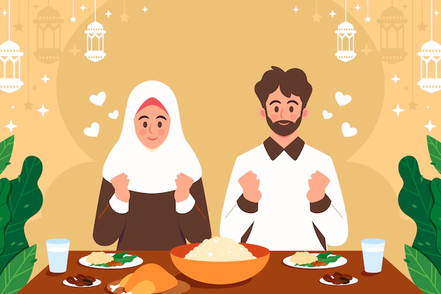 Jadwal buka puasa Indramayu hari Minggu 2 Maret 2025 dan doa berbuka puasa. (Foto: freepik) 